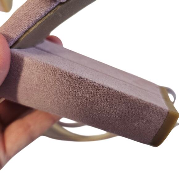 Lulus Dusty Lilac Purple Suede Lace-up wrap 4" Heel Formal Pumps Shoe Size 8.5 - Picture 4 of 11